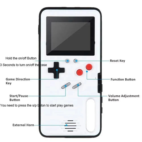 Retro Gameboy phone case front view