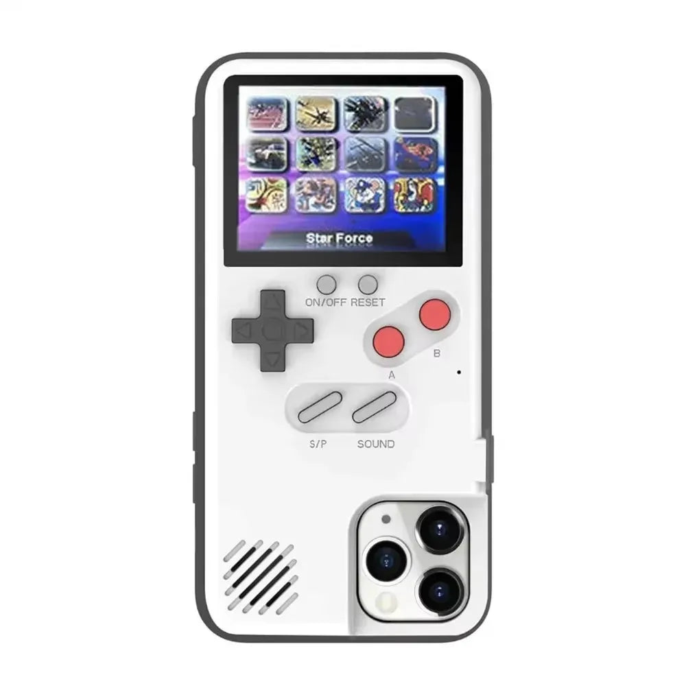 Retro Gameboy phone case in use